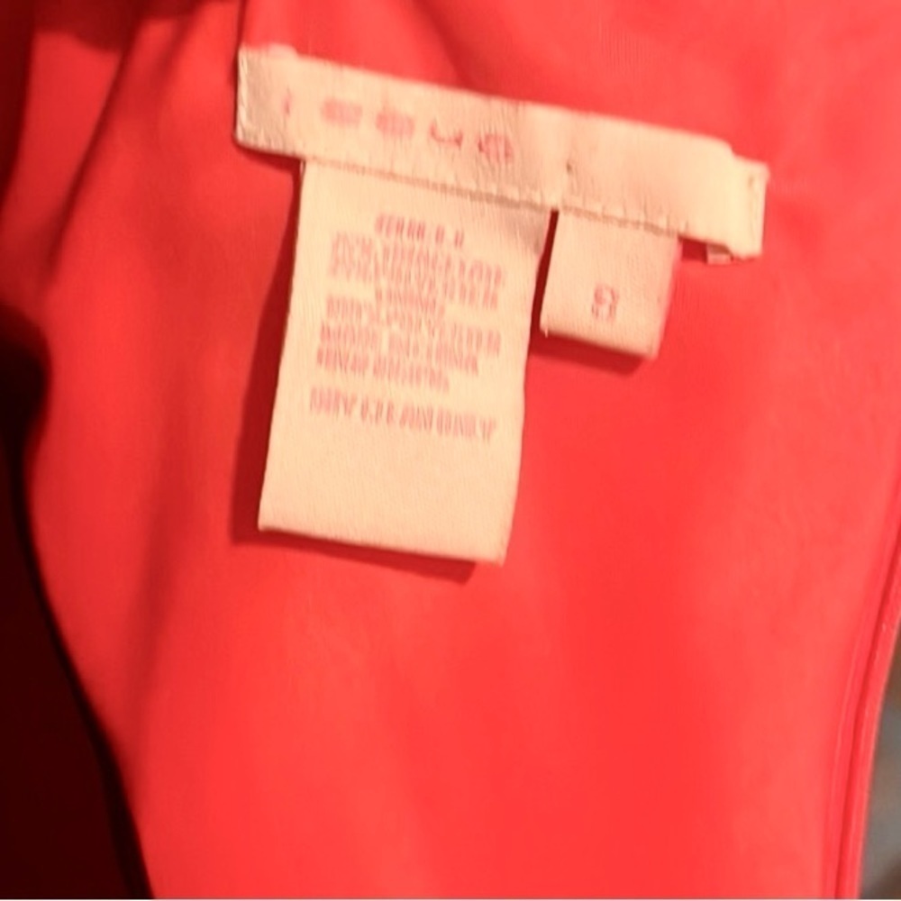 VTG Issue New York Coral Satin Slip Dress Bias Cut Cocktail Evening Glam Size - Picture 6 of 11